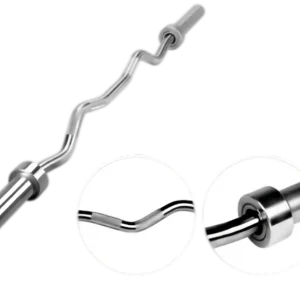 Olympic EZ Bars I Knurled Grip Sections I Solid Steel Construction I Reduce Wrist and Elbow Strain