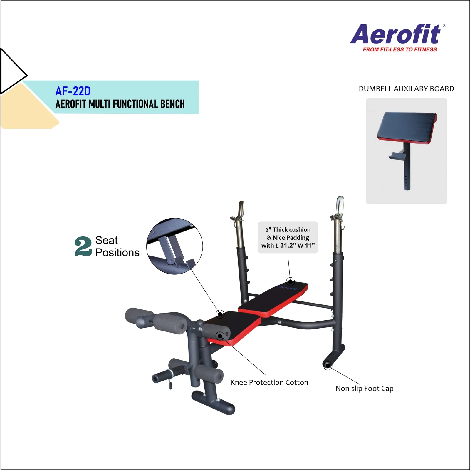 Aerofit AF-22D Multi Bench Press - Image 2