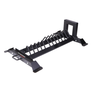 FITPRO Fitness FP-319 Bumper Plate Rack I Multiple Angled Plate Slots I Reinforced Base I Low-Profile Design
