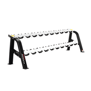 FITPRO Fitness FP-301 Dumbbell Rack 5 Pair 2 Line I Holds Upto 5 Pairs of Dumbbells I High-Quality Steel I Helps Maintain a Clutter-Free Workout Area