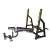 FITPRO Fitness FP-104 Super Olympic Bench I Built-In Leg Support I Spotter-Friendly Design I Multiple Racking Positions