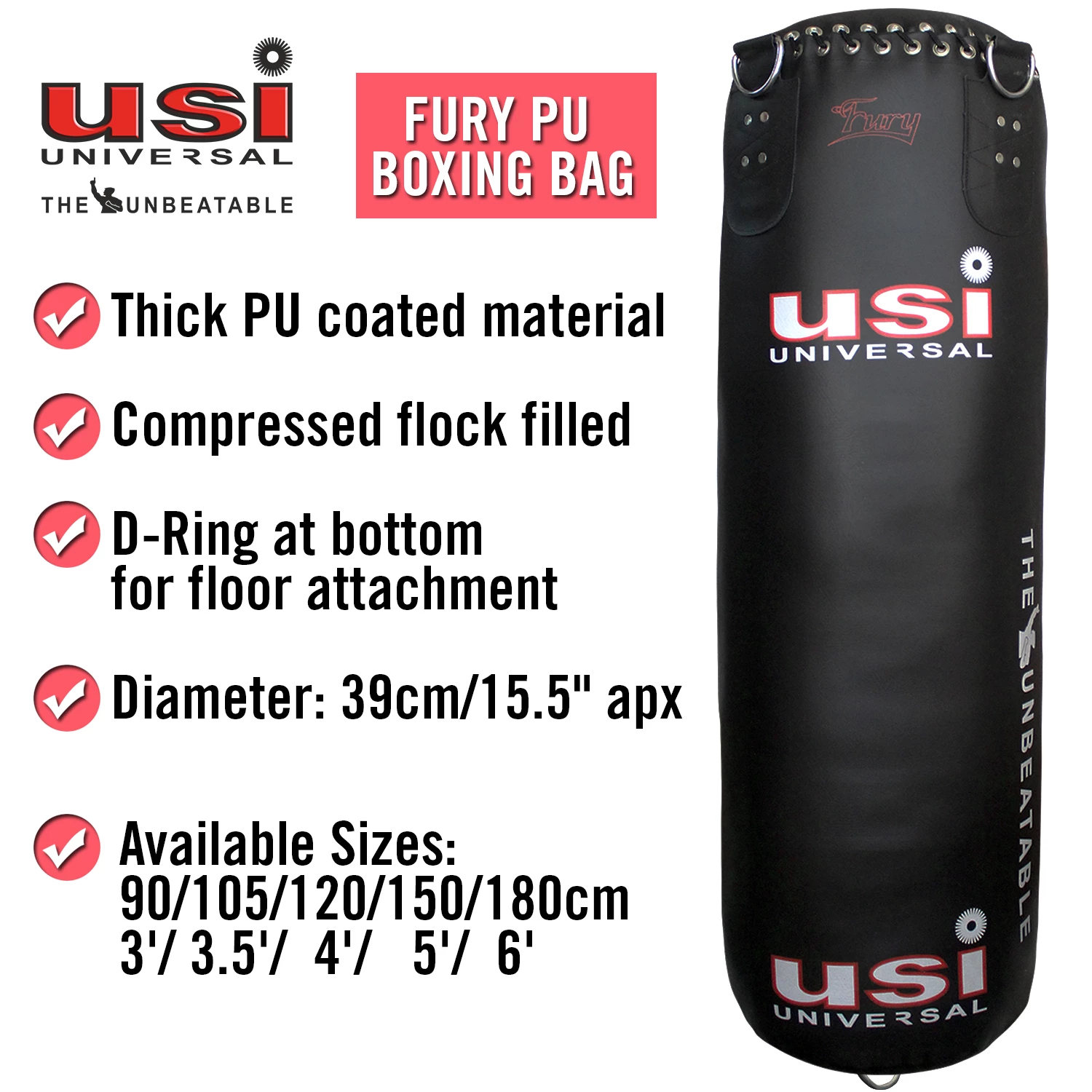USI-626PU BOXING BAGS - Image 2