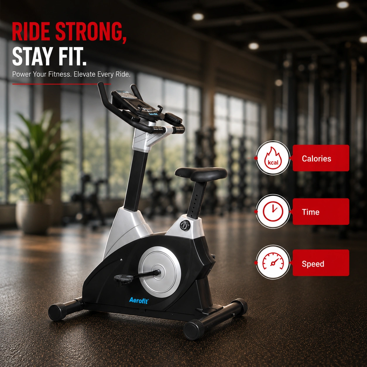 AF-176U Commercial Cardio Upright Bike - Image 4