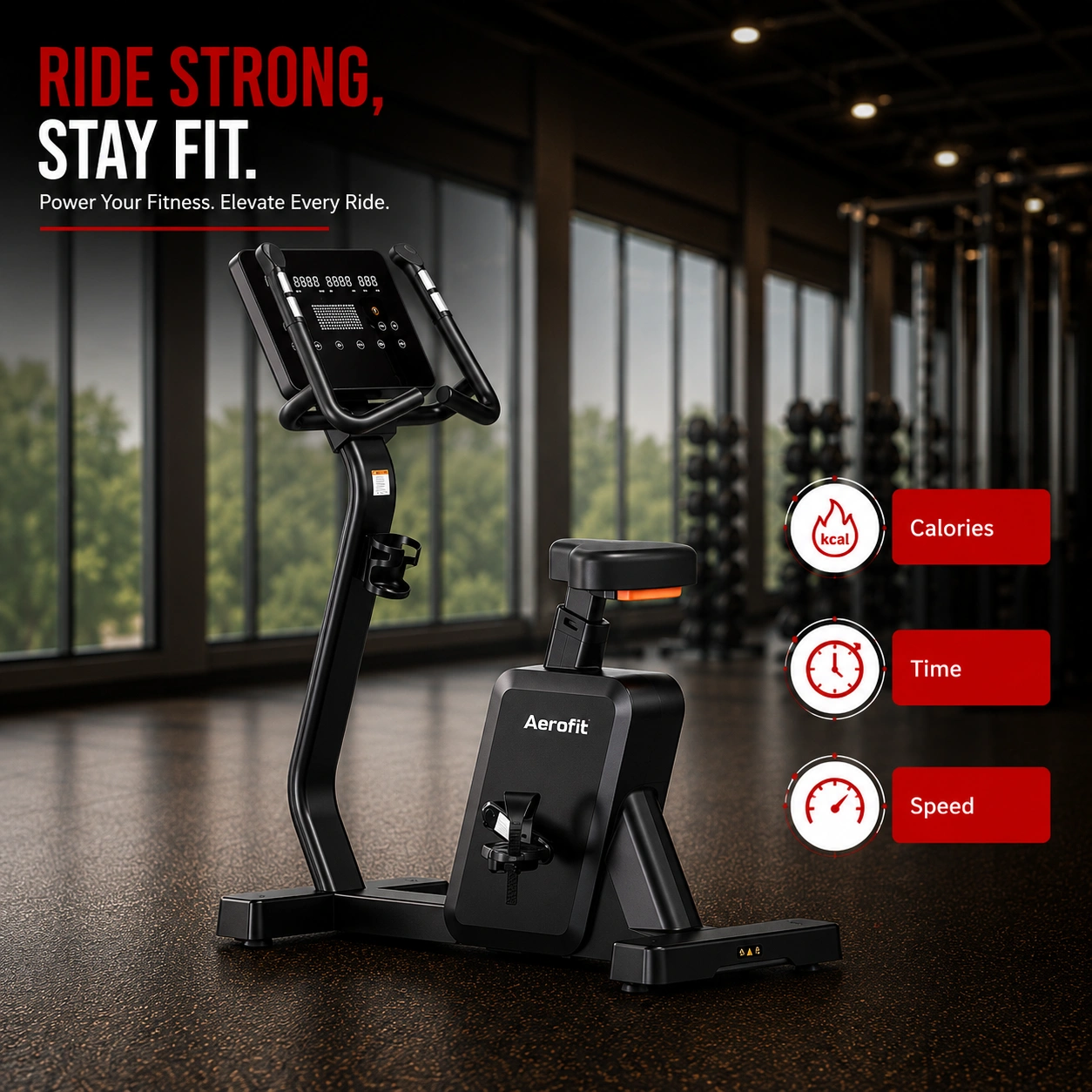 AF-179U Advanced Commercial Upright Bike - Image 3