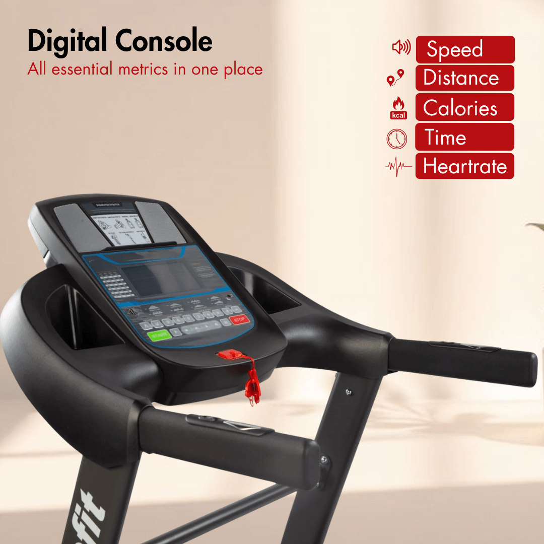 AF-449 Treadmill with USB Port I AC Motor with 5.0HP Peak Output - Image 4