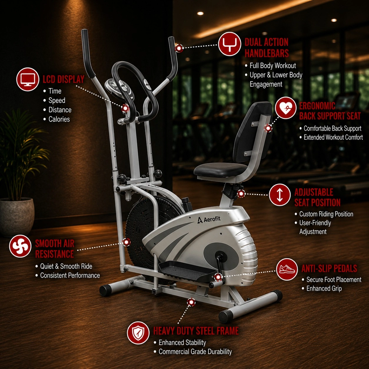 AF-752TR Orbitrac T Delux | Premium Commercial Air Cardio - Image 4