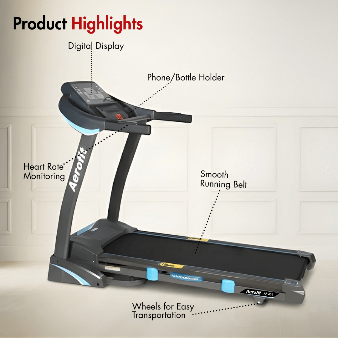 AF-434 Home Treadmill with LCD Display - Image 2