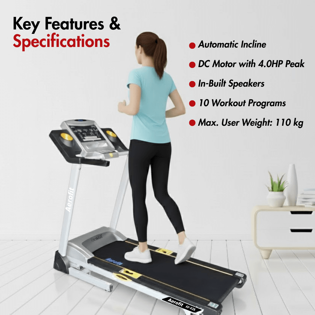 AF-428 Home Treadmill with In-Built Speakers - Image 3
