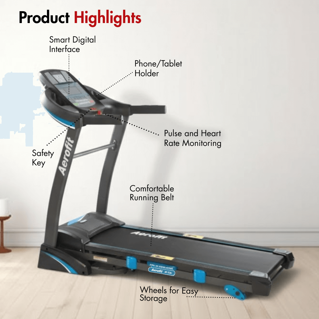 AF-536 Home Treadmill with 8 Preset Workout Programs - Image 2
