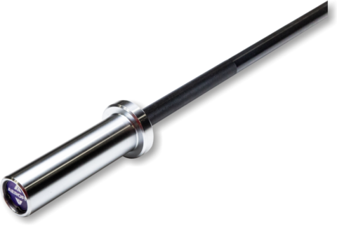 6 Feet Black Chrome Barbell I Rust-Resistant Surface I Black Chrome Finish I Non-Slip Hold