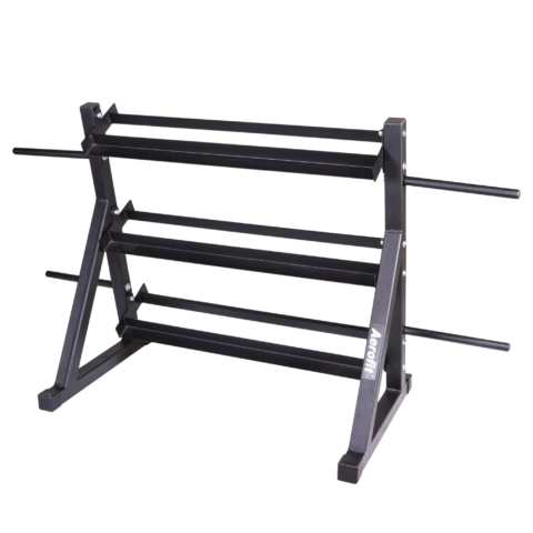 AF-7703 Dumbbell Rack 3FT 3 Tier With 4 Plate Holder