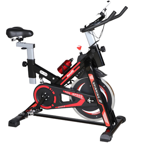 AF-784 Spin Bike I Adjustable Breaking Power I Max. User Weight: 100 kg I Compact Design I Best Exercise Bike for Home Use