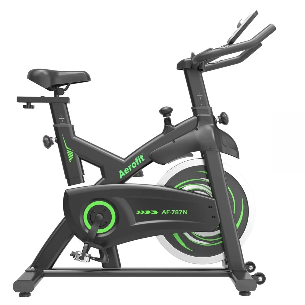 AF-787N Spin Bike I 10 kg Spin Wheel I Intergrated Bottle Holder I LCD Console I Adjustable Saddle