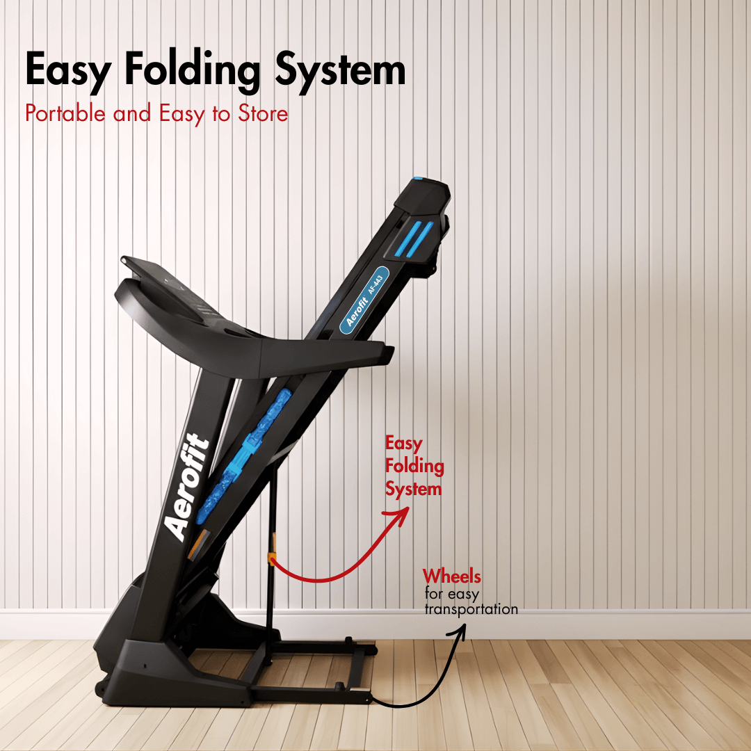 AF-443 Treadmill I USB Supported I Max. Speed: 20 km/h I Wide Running Belt I In-Built Speakers - Image 6