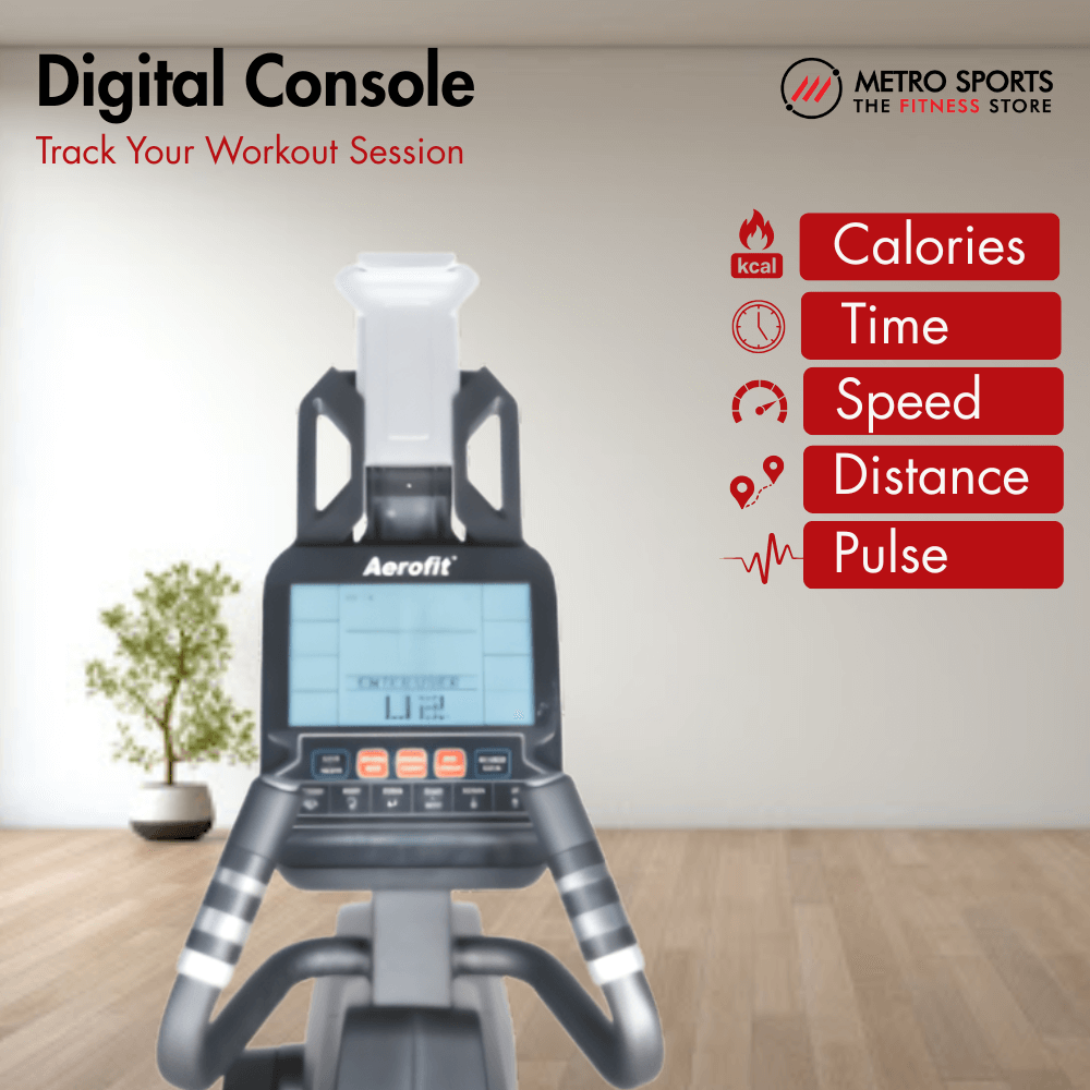 AF-350EL Elliptical Cross Trainer I 12 kg Magnetic Flywheel I 16 Levels Resistance I 12 Workout Programs I Max. User Weight: 100 kg - Image 3