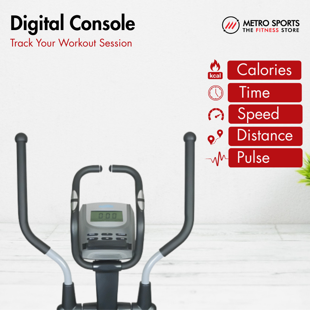 AF-607E Elliptical Cross Trainer I 8.5 kg Fly Wheel I 15 Levels Resistance I Max. User Weight: 100 kg I LCD Display - Image 5