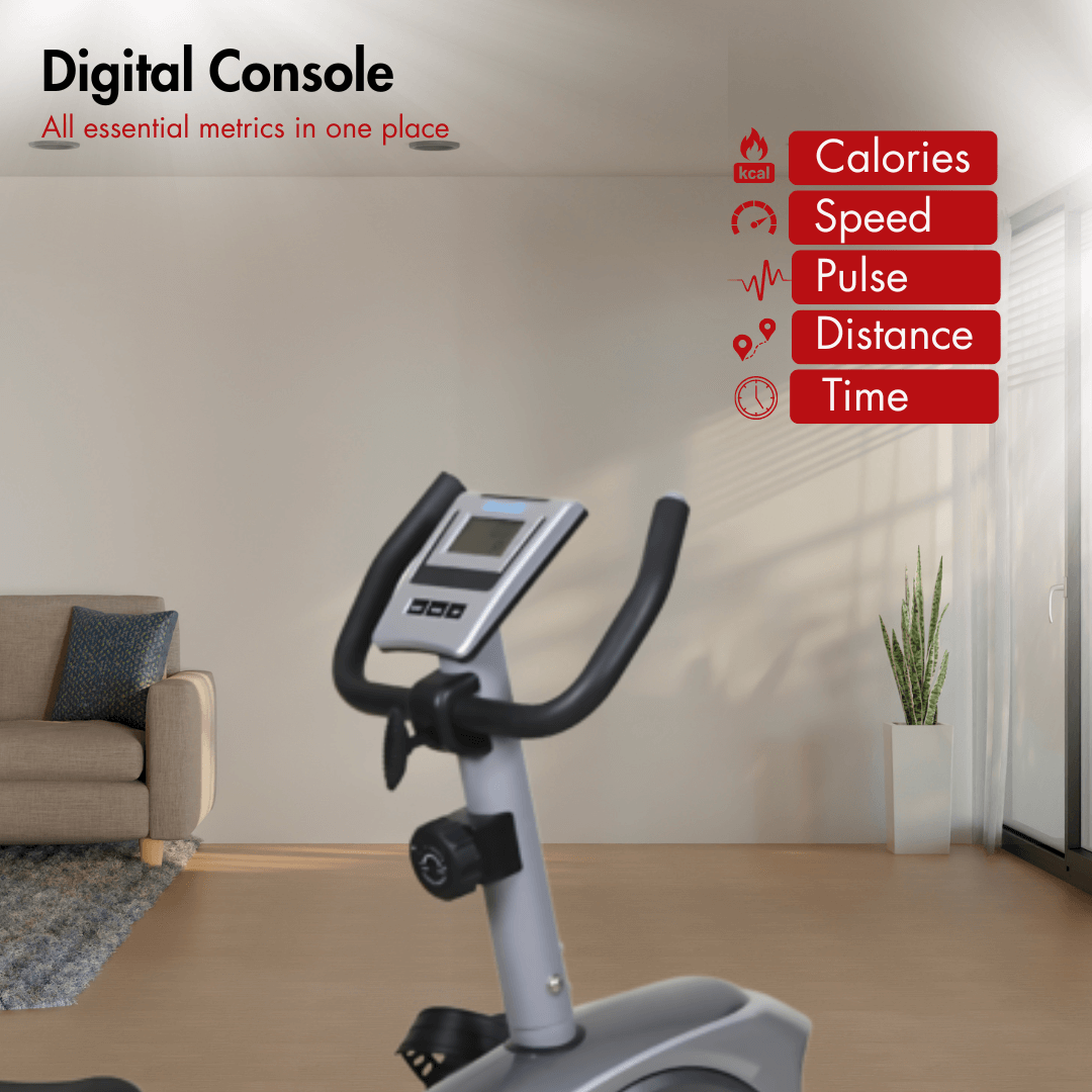 AF-662R Recumbent Bike I 6 kg Fly Wheel I LCD Display I Max. User Weight: 100 kg I Resistance Level: 8 Levels - Image 4