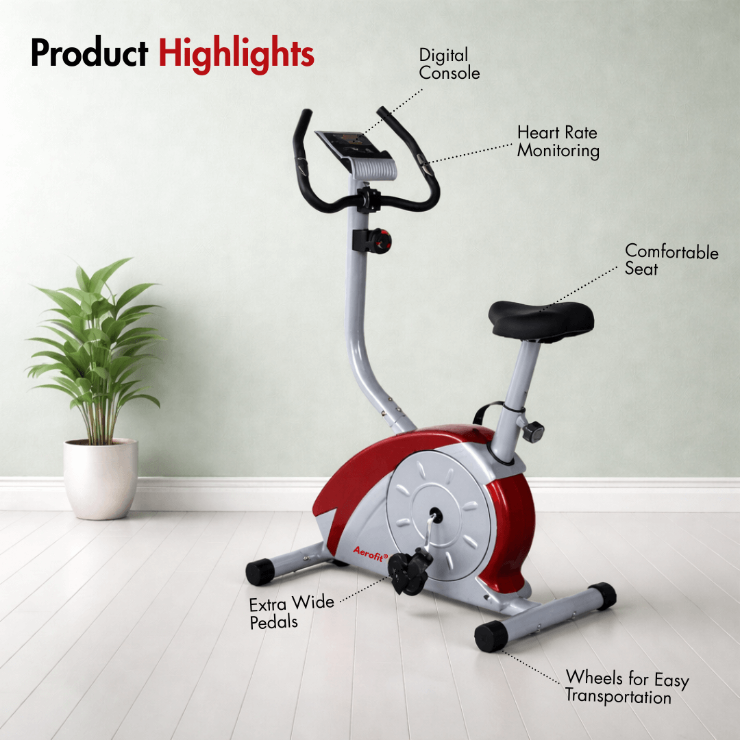 AF-681U Magnetic Bike I Adjustable Seat I LCD Display I Max. User Weight: 100 kg I Rust Proof Coating - Image 2