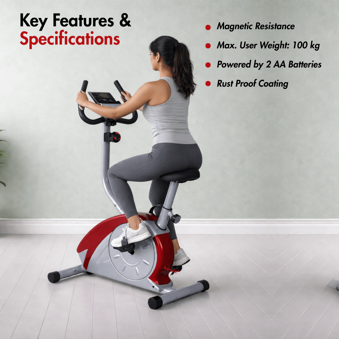 AF-681U Magnetic Bike I Adjustable Seat I LCD Display I Max. User Weight: 100 kg I Rust Proof Coating - Image 3