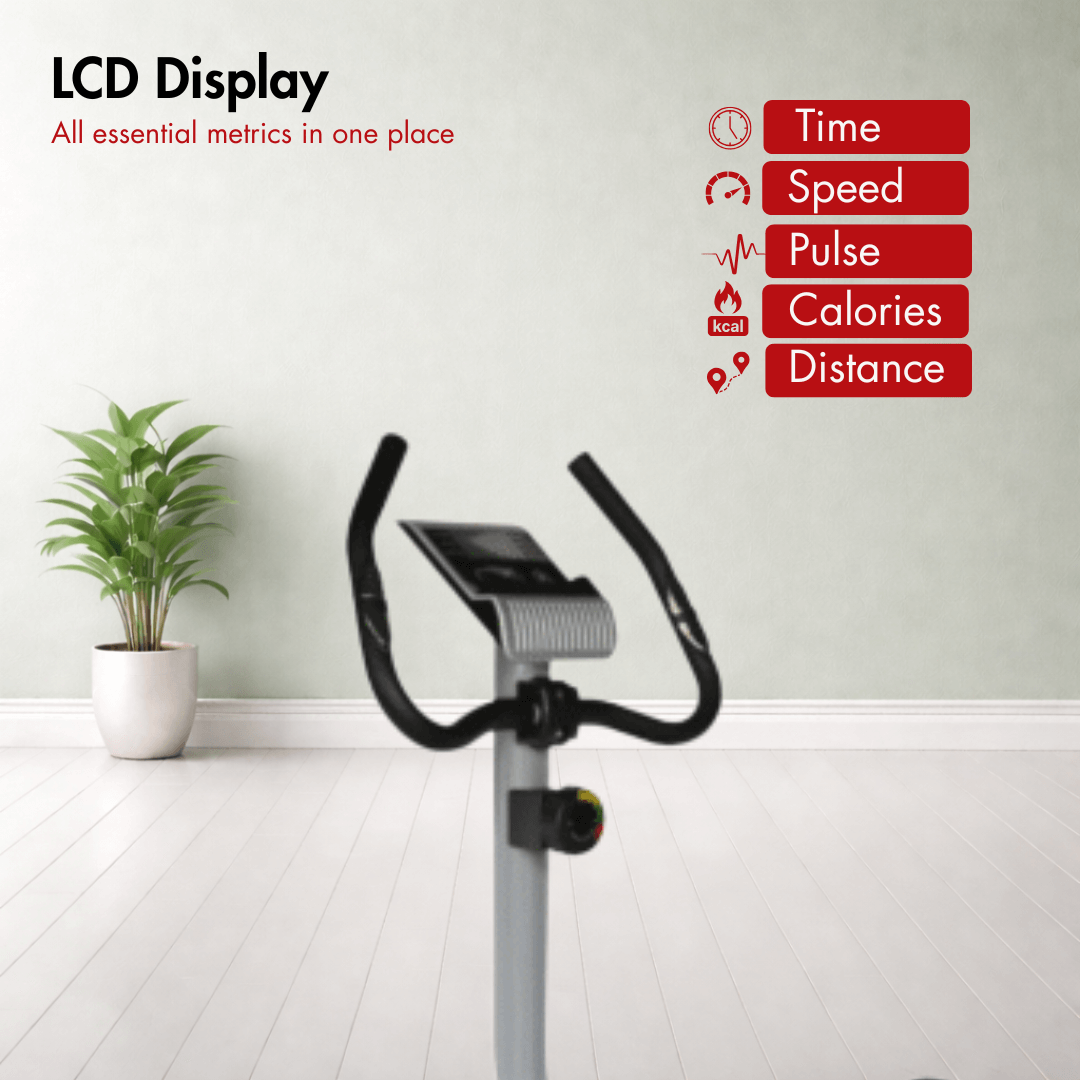 AF-681U Magnetic Bike I Adjustable Seat I LCD Display I Max. User Weight: 100 kg I Rust Proof Coating - Image 4