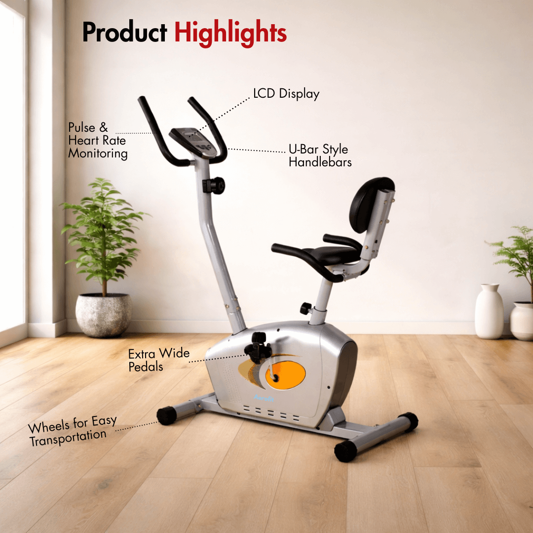 AF-685U Magnetic Bike I Preferred for Home Use I LCD Display I 8 Levels Manual Resistance I Max. User Weight: 100 kg - Image 2