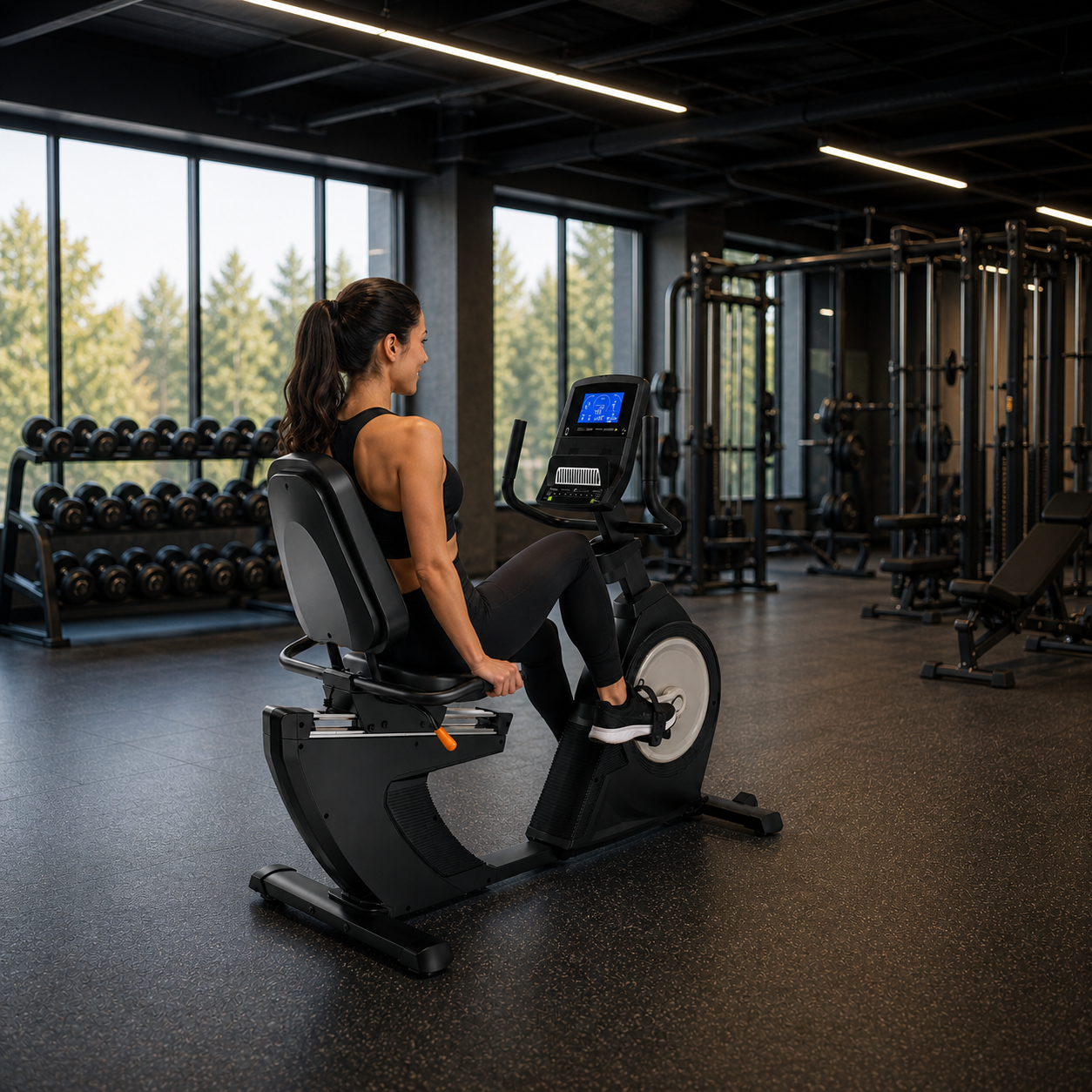 AF-168R Commercial Self-Powered Recumbent Bike - Image 2