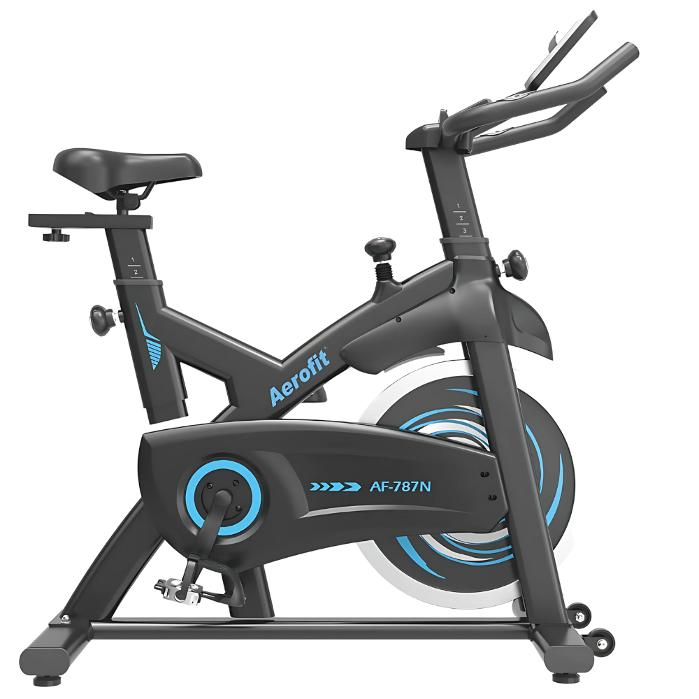 AF-787N Spin Bike I 10 kg Spin Wheel I Intergrated Bottle Holder I LCD Console I Adjustable Saddle - Image 5