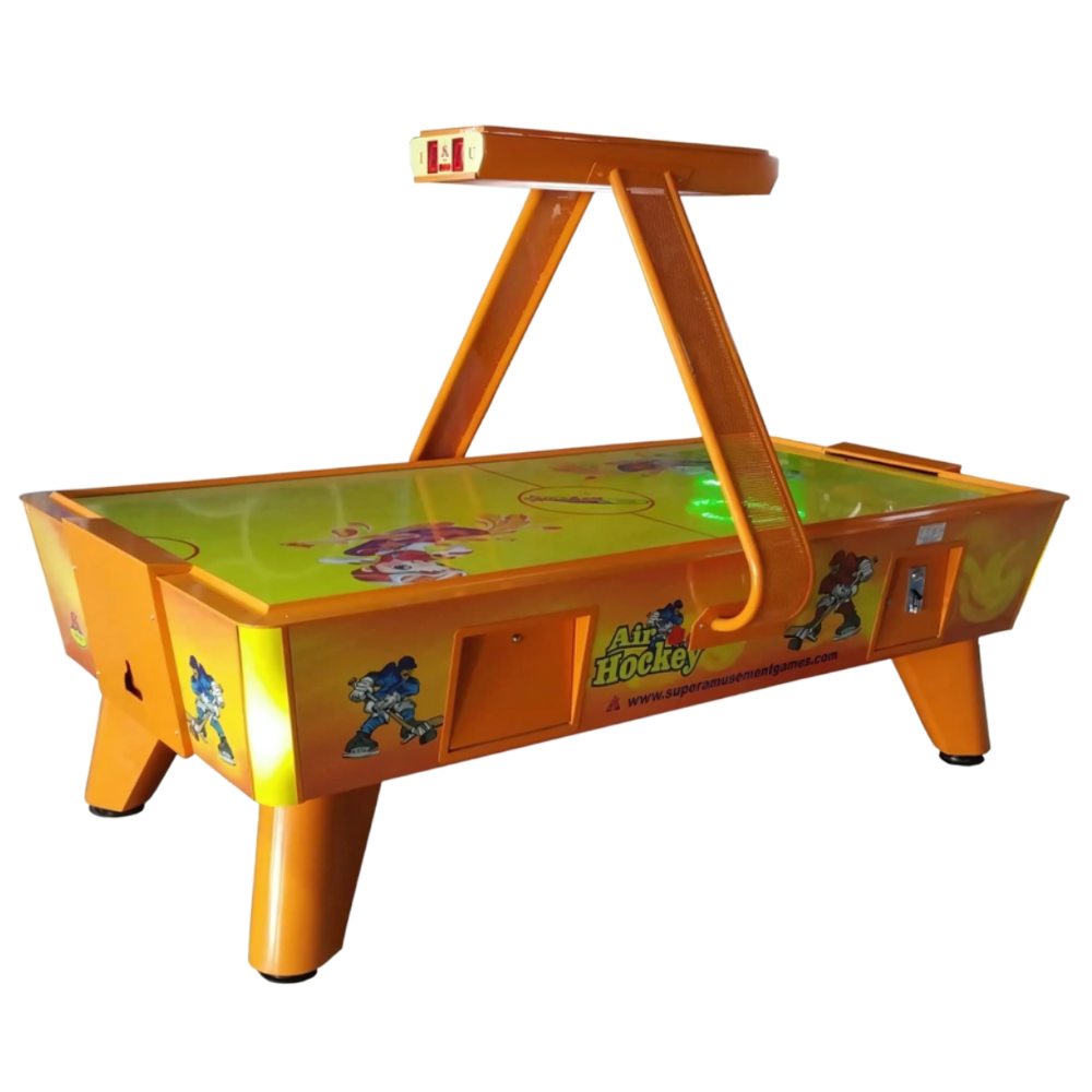 Air Hockey SDX I Multi-Colour Frame I Digital Scoring I Single-Motor Setup I Heavy-Duty Blower