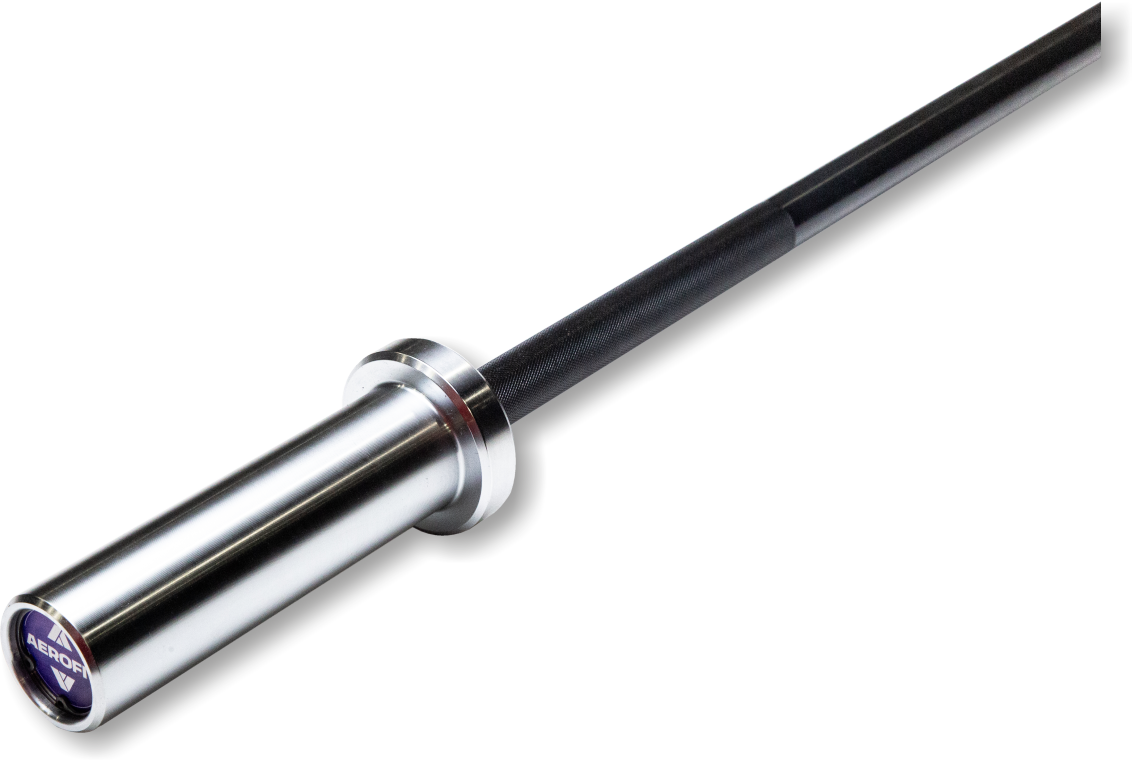 Black Chrome Barbell A1 Series I Steady Support Under Heavy Loads I Sleek Appearance I Seamless Plate Rotation
