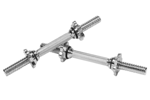 Premium Dumbbells Rod 28 mm I Heavy-Duty Threaded Ends I Star Lock Collars Included I Long-Lasting Durability