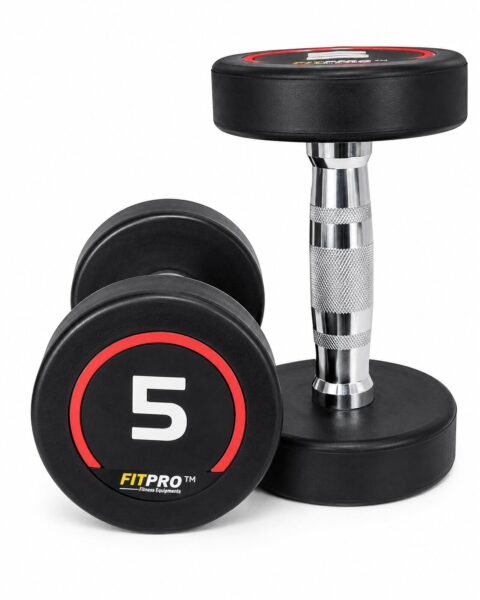Fitpro Fitness Red PU Dumbbells