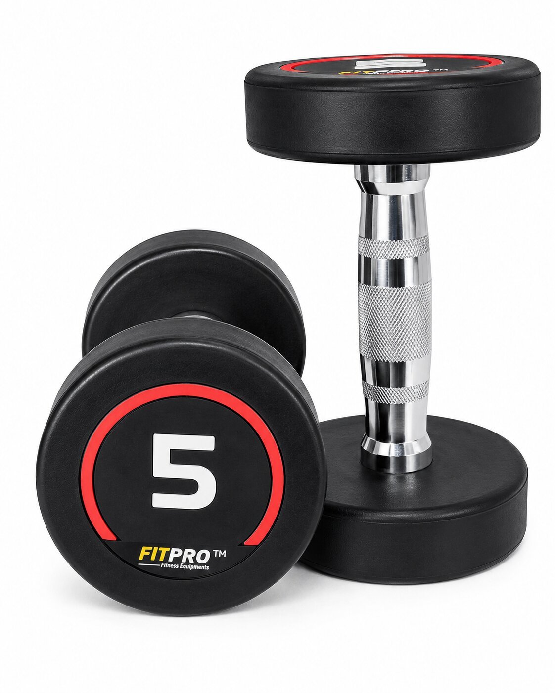 Fitpro Fitness Red PU Dumbbells